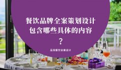 餐飲品牌全案策劃設計包含哪些具體的內容？（3）